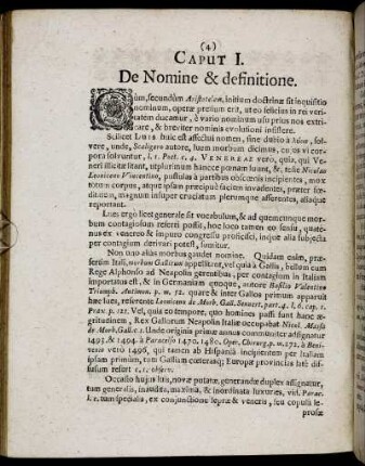 Caput I. De Nomine & definitione.