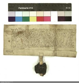 Dechant Eckhard und der Konvent von Petersberg vererbpachten Gawain Fincke und seiner Frau Agnes eine Hofstatt in Fulda