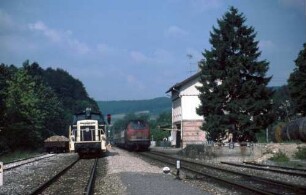 Rechtenstein Lok 215 055 E SIG-UL Bnb-Wagen Lok 260 015 Fahrdienstleiter
