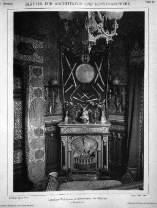 Tafel 45: Landhaus Rohrmann in Krauschwitz bei Muskau. 3. Rauchzimmer