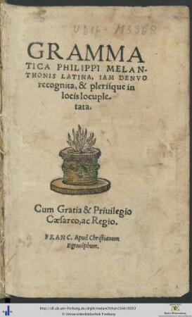 GRAMMATICA PHILIPPI MELANTHONIS LATINA