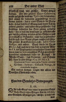 VI. Von den Gemüths-Bewegungen.