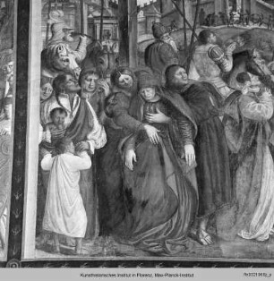 Passionsszenen mit Propheten und Sibyllen : Kreuzigung