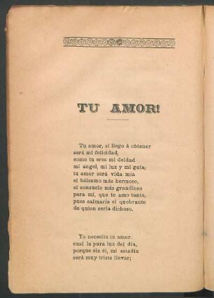 Tu amor!