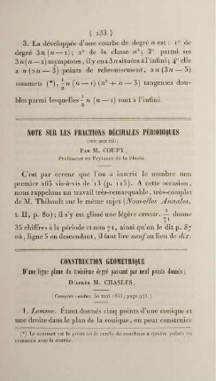 Note sur les fractions décimales périodiques.
