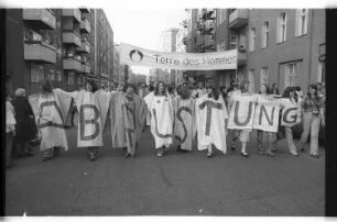 Kleinbildnegative: Friedensdemonstration vom Wittenberg- zum Winterfeldtplatz, 1981