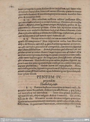 PENSUM IV.