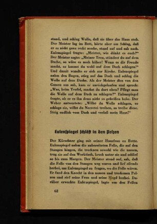 Eulenspiegel schläft in den Pelzen
