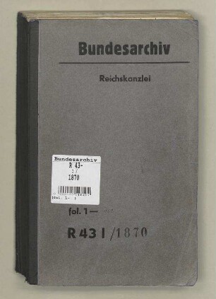 Artikel 48 der Reichsverfassung: Bd. 1