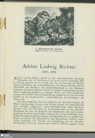 Adrian Ludwig Richter 1803-1884