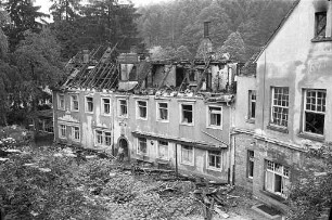 Brand im Tuberkulose-Sanatorium Frauenalb.