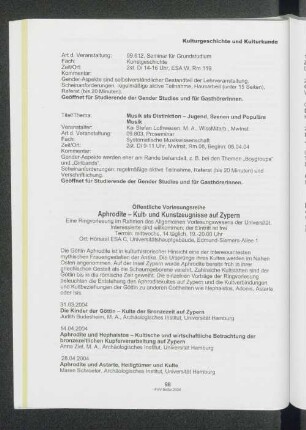 Aphrodite - Kultur- und Kunstzeugnisse auf Zypern