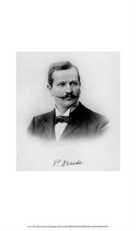 Paul Drudes Physik des Aethers auf elektromagnetischer Grundlage