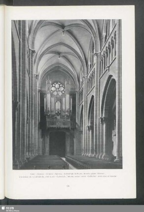 Genf. Kathedrale St-Pierre, Inneres gegen Westen