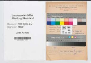 Entnazifizierung Arnold Graf, geb. 06.03.1911 (Techn.Angest.)