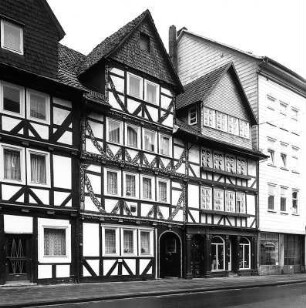 Vorderhaus und Hintergebäude; Eschwege, Brückenstraße 22