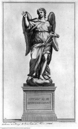 Le statue de' dodici apostoli esistenti nella Basilica Lateranense scolpite da celebri autori, Ponte Sant'Angelo, Engel mit den Nägeln