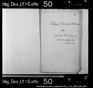 Verhandlungen zwischen Graf Floris zu Culenburg und Graf Hermann zu Holstein-Schaumburg