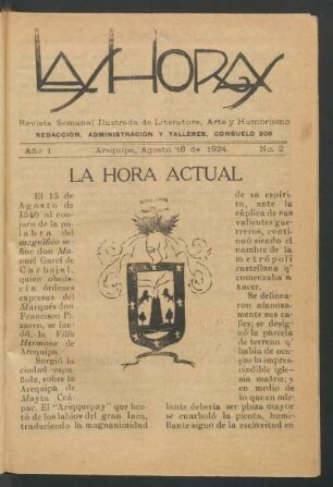 La hora actual