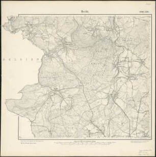 Meßtischblatt 3260 u. 3261 : Recht, 1895 : Recht. - Aufn. 1893, hrsg. 1895. - 1:25000. - [Berlin]: Kgl. Preuss. Landesaufnahme, 1895. - 1 Kt.