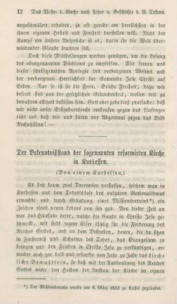 12-58 Der Bekenntnißstand der sogenannten reformirten Kirche in Kurhessen