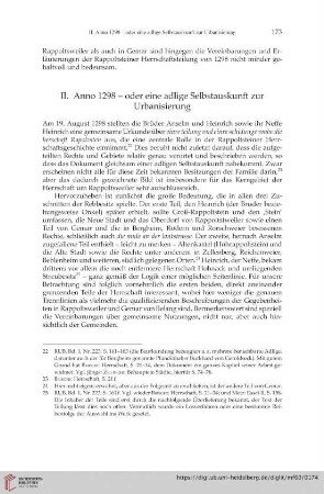 II. Anno 1298 – oder eine adlige Selbstauskunft zur Urbanisierung