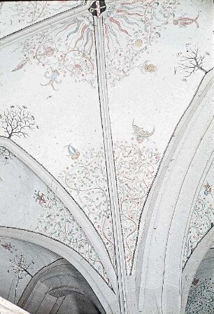 Ornamentale Ausmalung mit figürlichen Elementen