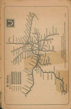 U-Bahn. Umsteigebahnhöfe