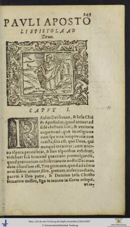 PAULI APOSTOLI EPISTOLA AD Titum