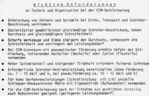 Wichtige Anforderungen an Technik und Organisation bei der CCM-Zerkleinerung