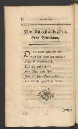 Die Unbeständigkeit