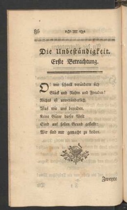 Die Unbeständigkeit