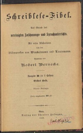 Heft 2, [Schülerband]: [Heft 2, [Schülerband]] : auf Grund des vereinigten Anschauungs- und Sprachunterrichts