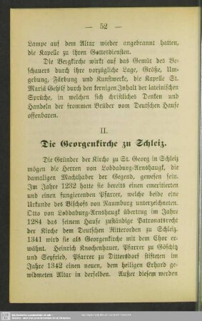 II. Die Georgenkirche zu Schleiz