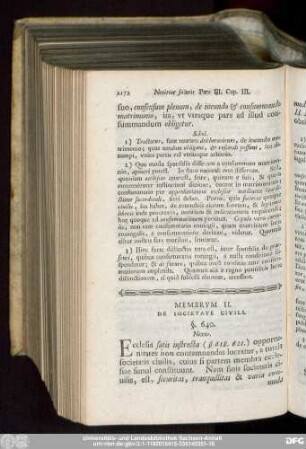 Membrum II. De Societate Civili.