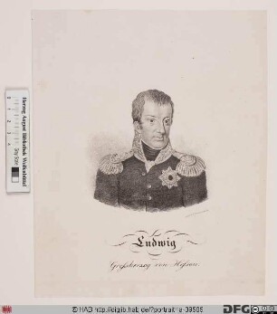 Bildnis Ludwig II., Großherzog von Hessen und bei Rhein (reg. 1830-48)