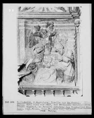 Hochaltar, oberes Hauptgeschoss, rechte Seite, Detail: Geburt Christi