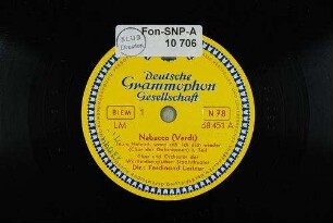 Nabucco : Teure Heimat, wann seh' ich dich wieder (Chor der Gefangenen); I. Teil / (Verdi)