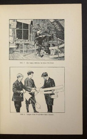 Abb. 2.: Ein junger Erfinder [...] und Abb. 3.: Jungen beim Vergleichen [...]