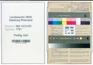 Entnazifizierung Karl Poddig , geb. 01.02.1899 (Schmied)