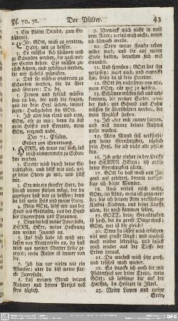 Der 71. Psalm. Gebet um Errettung