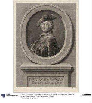 Porträt des Friedrich II., König von Preußen