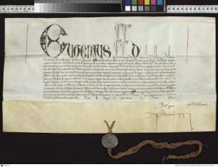 Papst Eugen IV. gewährt Markgraf Friedrich II. von Brandenburg das Recht auf einen tragbaren Altar