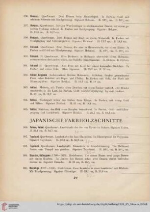 Japanische Farbholzschnitte (Nr. 306-310)