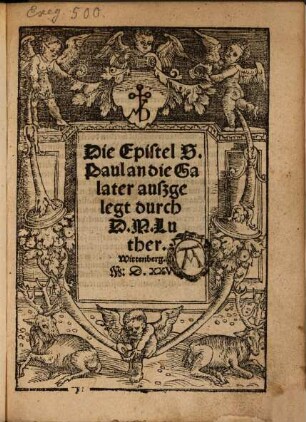 Die Epistel S. Paul an die Galater