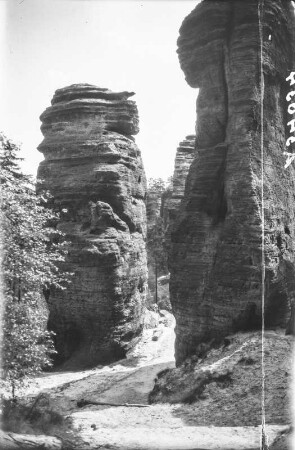 Felsen : Tyssaer Wände (Felsenstadt) bei Teplitz-Schönau
