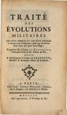 Traité des Evolutions militaires