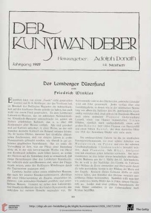 8/9: Der Lemberger Dürerfund