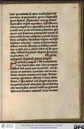 Capitulum undecimum septimum continet preceptum.