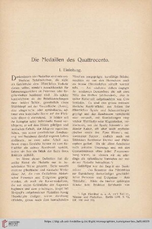 Die Medaillen des Quattrocento